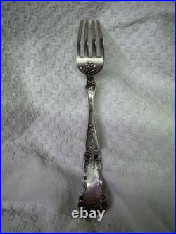 Reed & Barton Sterling Silver Dinner Fork Antique Floral Vintage