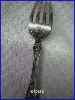 Reed & Barton Sterling Silver Dinner Fork Antique Floral Vintage
