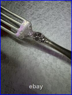 Reed & Barton Sterling Silver Dinner Fork Antique Floral Vintage