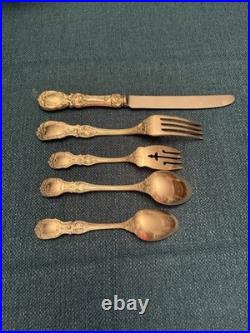 Reed & Barton Sterling Silver Flatware Set, Francis 1. 5 Pieces