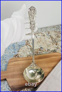 Reed & Barton Sterling Silver Francis I (1907) Eagle R Lion Soup Ladle 12