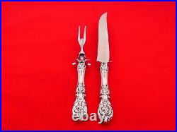 Reed & Barton Sterling Silver Francis I 2 Piece Massive Roast Carving Set QP-6