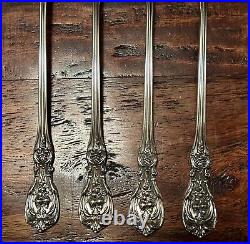 Reed & Barton Sterling Silver Francis I Iced Tea Spoons 4 Total No Mono