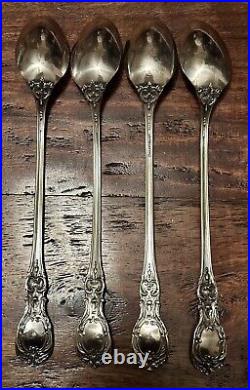 Reed & Barton Sterling Silver Francis I Iced Tea Spoons 4 Total No Mono