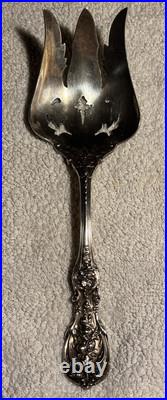 Reed & Barton Sterling Silver Francis I Salad Serving Fork 9 3/8 Long 140Grams