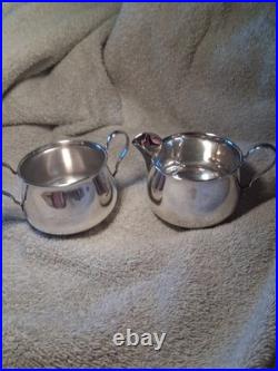 Reed & Barton Sterling Silver Francis I Sugar Bowl & Creamer ASW=6.55OZ