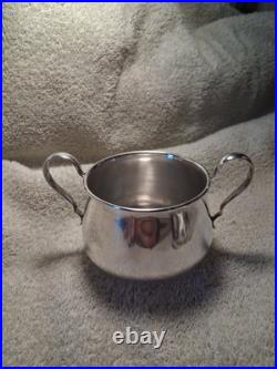 Reed & Barton Sterling Silver Francis I Sugar Bowl & Creamer ASW=6.55OZ