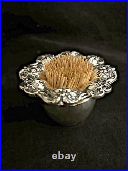 Reed & Barton Sterling Silver Francis I Toothpick Holder X57 81 grams silver