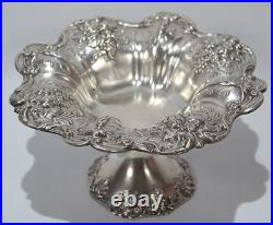 Reed & Barton Sterling Silver Repousse Compote Francis I Pattern Circa 1951
