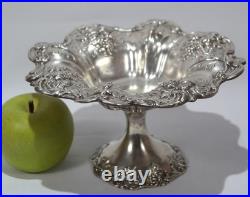 Reed & Barton Sterling Silver Repousse Compote Francis I Pattern Circa 1951