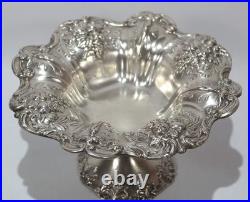 Reed & Barton Sterling Silver Repousse Compote Francis I Pattern Circa 1951