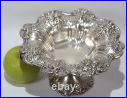 Reed & Barton Sterling Silver Repousse Compote Francis I Pattern Circa 1951