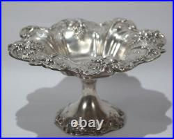 Reed & Barton Sterling Silver Repousse Compote Francis I Pattern Circa 1951