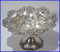 Reed & Barton Sterling Silver Repousse Compote Francis I Pattern Circa 1951