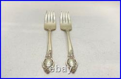 Reed & Barton Sterling Silver Salad Fork 2 Piece Set 6.5 Vintage
