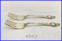 Reed & Barton Sterling Silver Salad Fork 2 Piece Set 6.5 Vintage
