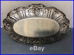 Reed & Barton Sterling Silver X568 Francis I Oval Bread Tray 11.75 448.5g