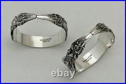 Reed & Barton sterling FRANCIS 1ST PAIR OF NAPKIN RINGS ORIGINAL