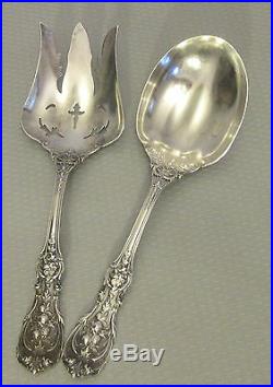 Reed & Barton sterling FRANCIS I SALAD SET 2p serving spoon fork 290g old mark