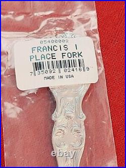 Reed and Barton FRANCIS 1 Sterling Silver DINNER FORK NEW Sealed