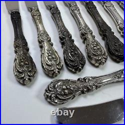 Reed and Barton Francis 1 Sterling Handler Silverware 12 Butter Knife Knives Set