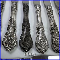 Reed and Barton Francis 1 Sterling Handler Silverware 12 Butter Knife Knives Set