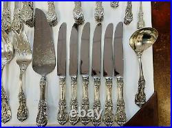 Reed and Barton Francis 1st Pattern Sterling Silver 62 Piece Flatware Set