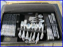 Reed and Barton Francis 1st Sterling Silver Flatware Set with 141 pcs