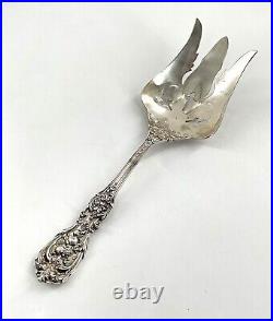 Reed and Barton Francis I Sterling Pierced Salad Serving Fork- 9 1/2