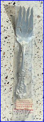 Reed and Barton Francis I sterling silver Cold Meat Serving Fork New