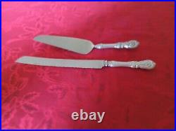 Reed and Barton Francis sterling wedding cake Knife and cake server
