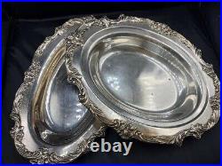Reed and Barton King Francis Silverplate Serving/Platter Trays 1677 & 1872