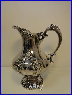 Reed and Barton King Francis Water Pitcher 1658 Marked Silver Plate ZE2-1