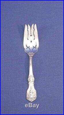 Reed and + Barton Sterling Silver FRANCIS I Cold Meat Serving Fork 7-7/8 Monogr