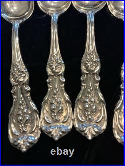 Reed and Barton Sterling Silver Flatware Set Francis I Teaspoon, 5 7/8, Qty 6