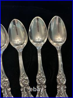 Reed and Barton Sterling Silver Flatware Set Francis I Teaspoon, 5 7/8, Qty 6