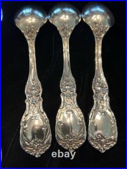 Reed and Barton Sterling Silver Flatware Set Francis I Teaspoon, 5 7/8, Qty 6