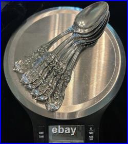 Reed and Barton Sterling Silver Flatware Set Francis I Teaspoon, 5 7/8, Qty 6