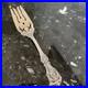 Reed&barton Francis I Old M Hand Pierced8diamond Sterling Silver Cold Meat Fork