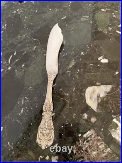 Reed&barton Francis I Old Mrk Flat Master Butter Knife Sterling Silver Flatware