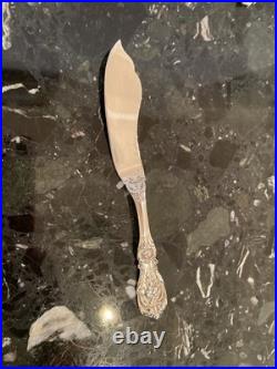 Reed&barton Francis I Old Mrk Flat Master Butter Knife Sterling Silver Flatware
