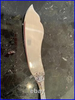 Reed&barton Francis I Old Mrk Flat Master Butter Knife Sterling Silver Flatware