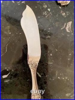 Reed&barton Francis I Old Mrk Flat Master Butter Knife Sterling Silver Flatware