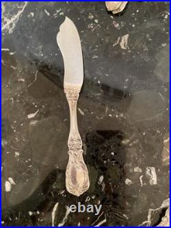 Reed&barton Francis I Old Mrk Flat Master Butter Knife Sterling Silver Flatware