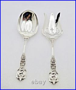 Reed &barton Francis I Salad Serving Set 9.5 Inch Sterling Silver Old Mark