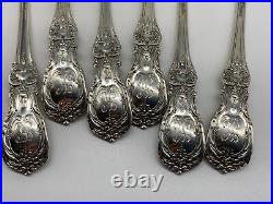 SET OF 6 Reed Barton Francis I Sterling Cocktail Oyster Forks 5 5/8 with Mono