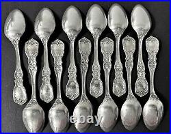 SET of 12 FRANCIS 1ST by REED & BARTON STERLING TEASPOONS