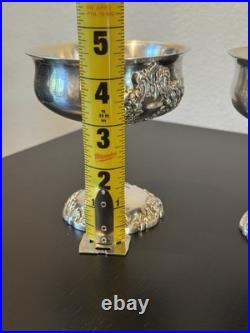 Set 2 items Reed & Barton Silver Plated Champagne Goblet King Francis 1661