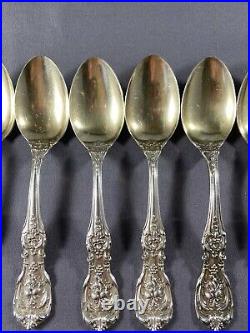 Set 4 Reed & Barton Francis I Sterling Gold Old Mark Patent Demitasse Spoons MNO
