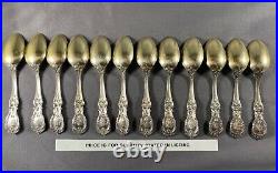 Set 4 Reed & Barton Francis I Sterling Gold Old Mark Patent Demitasse Spoons MNO